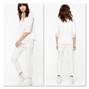 Zadig & Voltaire Elios Spiked Jeans Sz 25